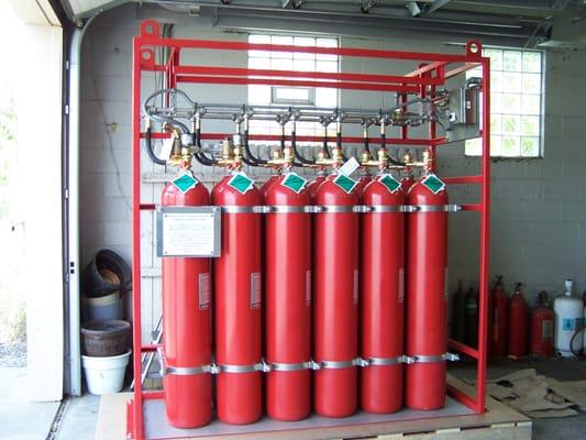 Fire Suppression Package for Hazardous Waste System Shredder / Separator For Clean Harbors Waste Systems