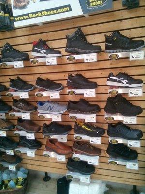 A large selection of strong and comfortable shoes