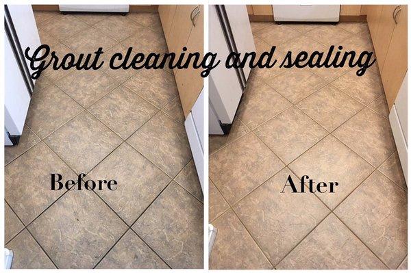 Resident. Bringing your dirty tile and grout floor back to looking like new.