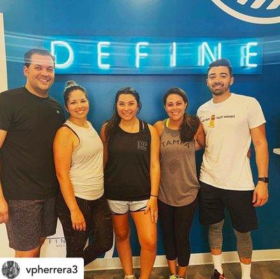 RealVest team bonding at DEFINE in Tampa! #workout