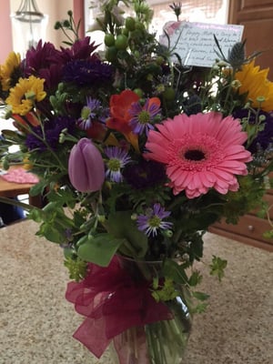 Mother's Day flowers from Plumb Farms.