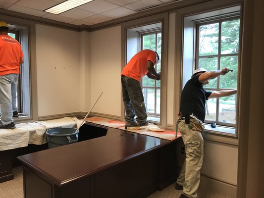 Window install for commercial client in Andover, MA.