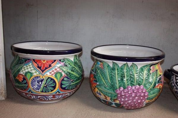 Cool new Talavera mexican pots...new Shipment!