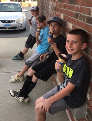 Boys love their Brandee's ice cream.