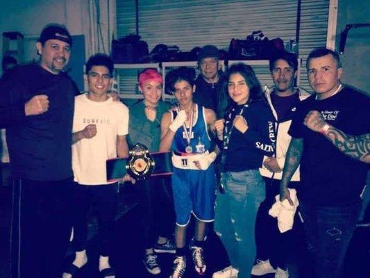 Boxing team at Friday night fights 2017