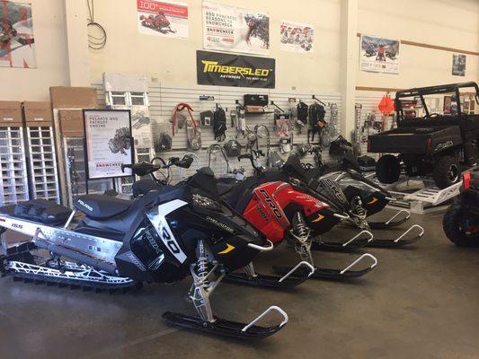 Premier Polaris Snowmobile Display