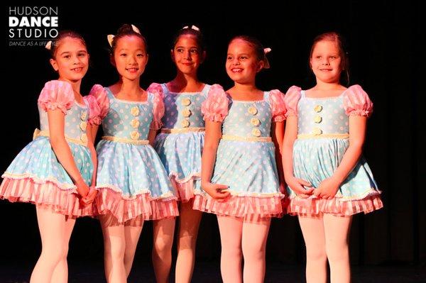 Hudson Dance Studio's Big Annual Dance Recital - Ballet dancers ready to perform