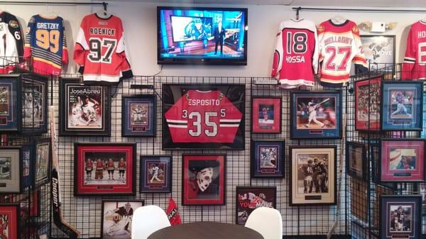 Assorted Framed and Autographed Memorabilia