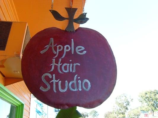 Apple Hair Studio signage