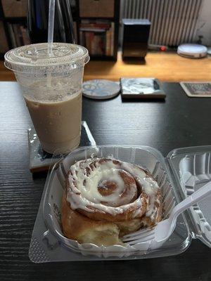 Cinnamon Bun, Chai Latte