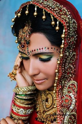 Salima specializes in Indian Bridal makeup as well!