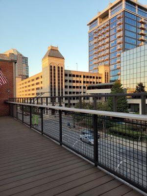 view from roof top bar