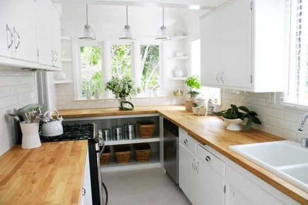 1920s Kitchen Remodel - The original windows really make the space sing!