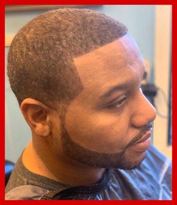 Mens Wave Length Cut, Beard Trim, Razor Outline, Enhancement Cut.