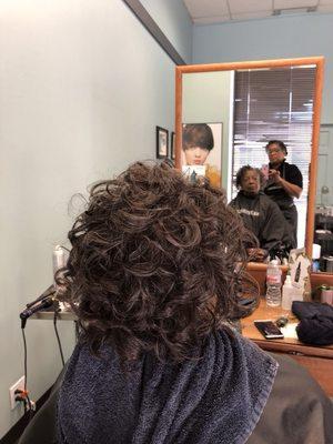 Curls for volume