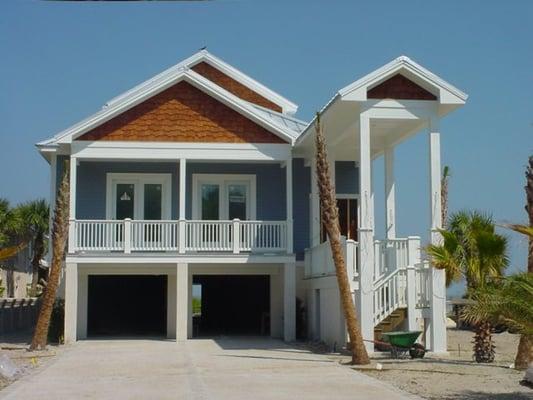 St. Simon Island's ocean side home.