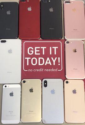 Unlocked Apple and Android phones, Pay in payments option available wit NO CREDIT CHECK