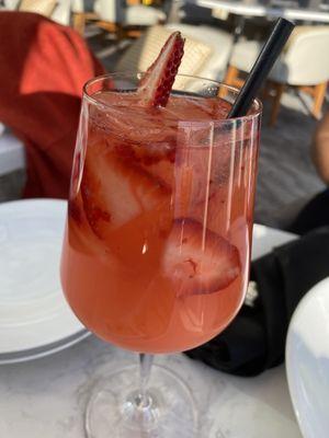 Berry Lemonade with rum vs. vodka (delish!)