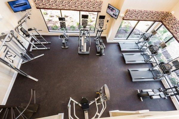 2 Story gym, with 24/7 access for residents and their guests. The cardio and home gym section...