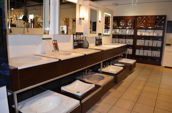 Freeport, NY showroom - lavatory sinks