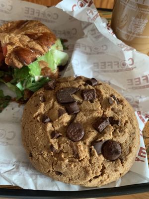 Chocolate Chip Cookie, Willow Tree on a Croissant, and Irish Cream Latte