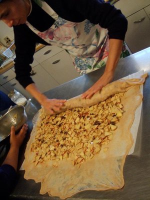 German Apple Strudel - teaching and counseling at the Kushi Institute