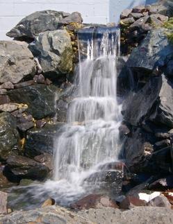 Enjoy Your Award-Winning Ice Cream by our Beautiful Waterfall!