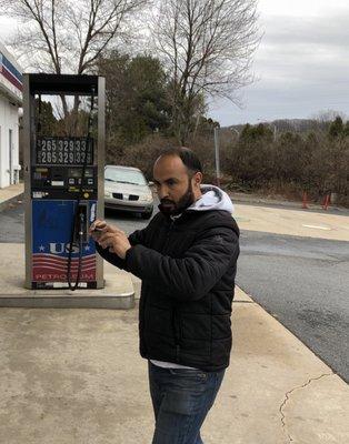 Here's the owner taking pictures of my car......for what again?