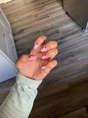 Valentine's Day nails