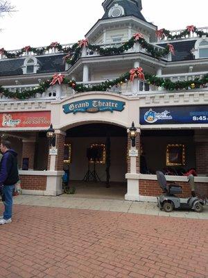 Daytime view of the "Theatre" during Holidays in the Park.