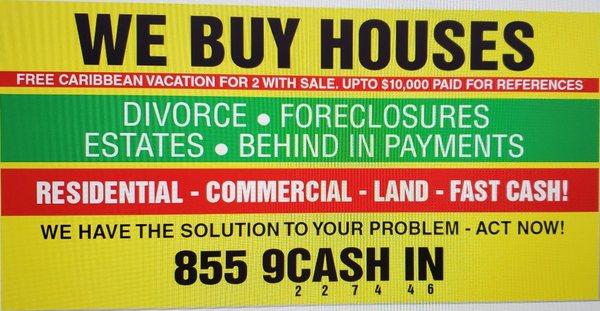 CASH IN YOUR HOUSE