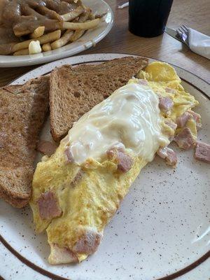 Ham & Cheese omelette