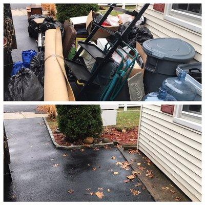 Moving Out? Have left over Debris your not taking with you and need gone? That was this customers case, and we were their to help