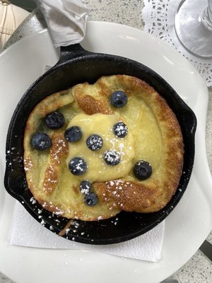 Dutch Baby, with lemon curd.