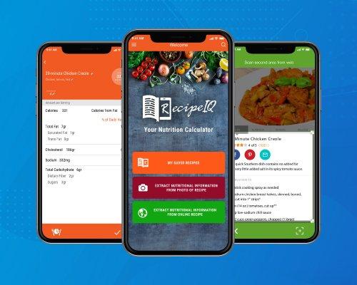 RecipeIQ - A nutrition mobile app.