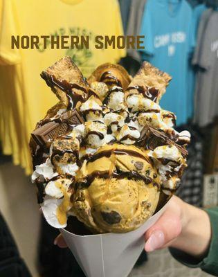 S'mores bubble waffle