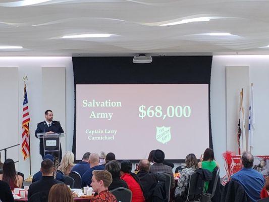 SAR raised 68,000 for the Salvation Army