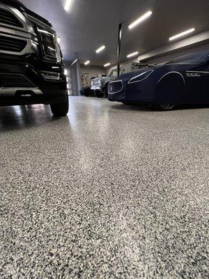 Epoxy Flake Garage in Denver CO