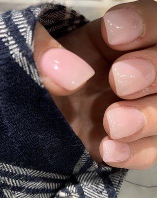 French pink nails