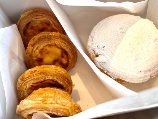 Portuguese egg tart and Ensaymada goodness!