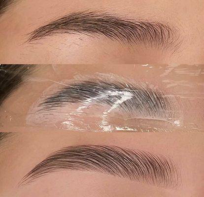 We offer brow lamination, brow and lash tint and lash lifting.