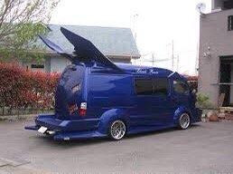 The winner of this years "Pimp my access van competition". It could fit up to ten residents and two live dancers.