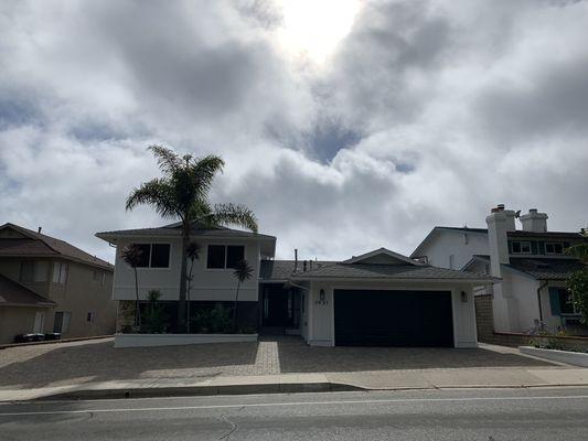 San Clemente 2 story home painted.