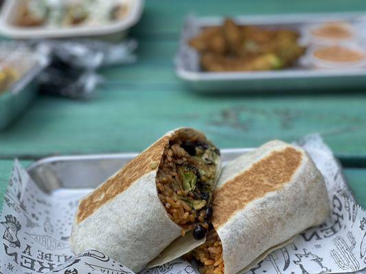 Vegan Brussel Sprout Burrito w/ Guac