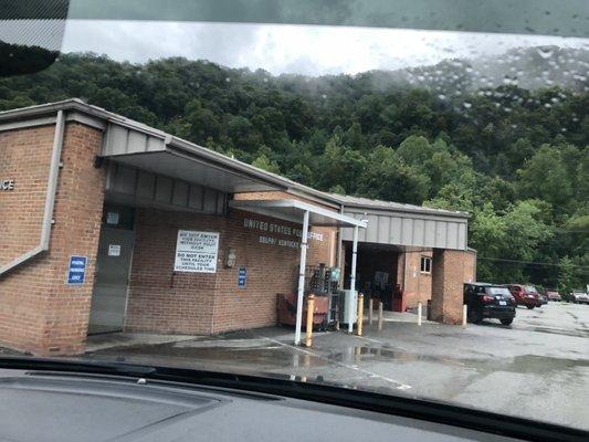 Front of the post office.