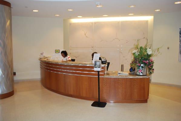 Reception Desk and 3Form panels