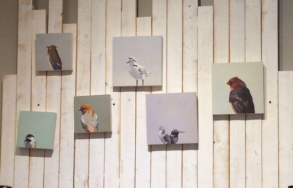 Love these small, simple bird paintings!