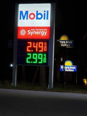 Bill Lewis of Vero Beach making a quick pitstop for gas in Clermont, Florida.