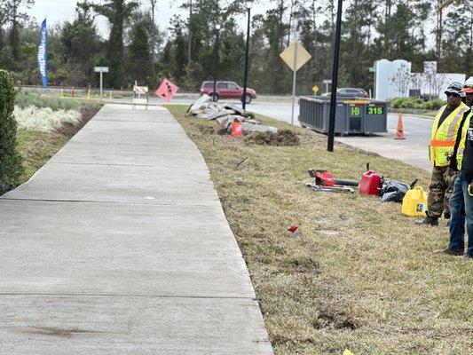 Multi-use sidewalk