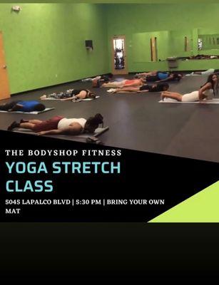 Yoga Class 
 Every Monday at 5:30PM